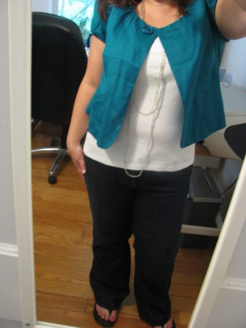 How to Wear a Collared Shirt under a Sweater Large Bust