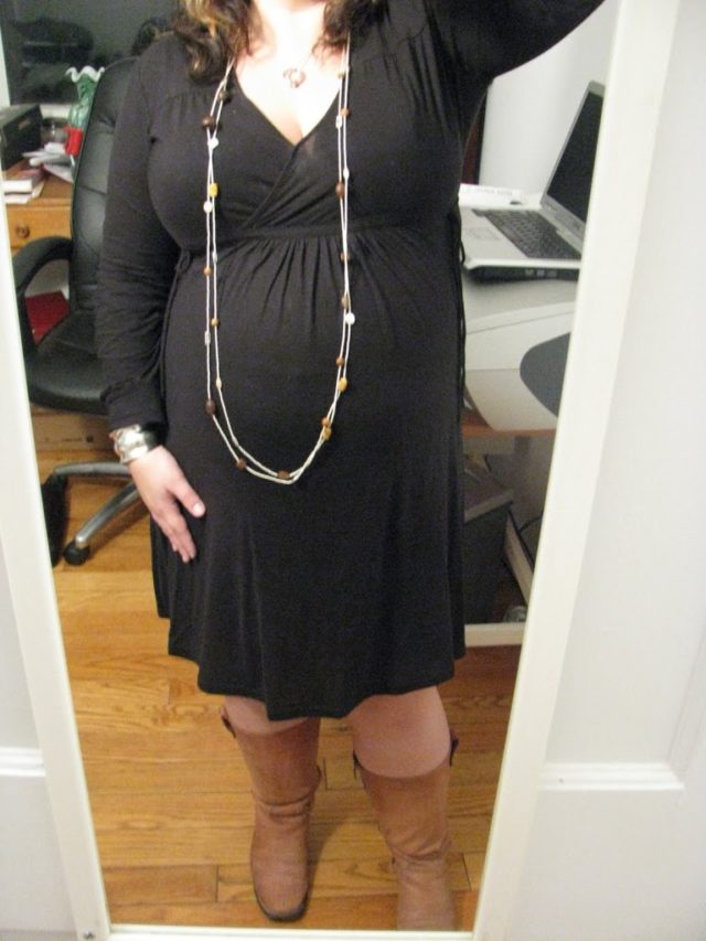 My Wardrobe Today Black Maternity Dress