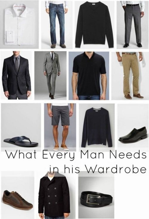 Men Wardrobe Staples Capsule Closet Basics Wardrobe Oxygen