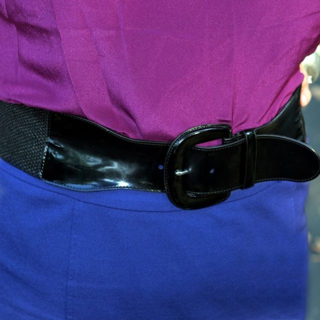 patent leather belt