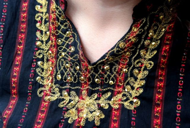 embroidered tunic