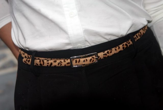 leopard haicalf belt