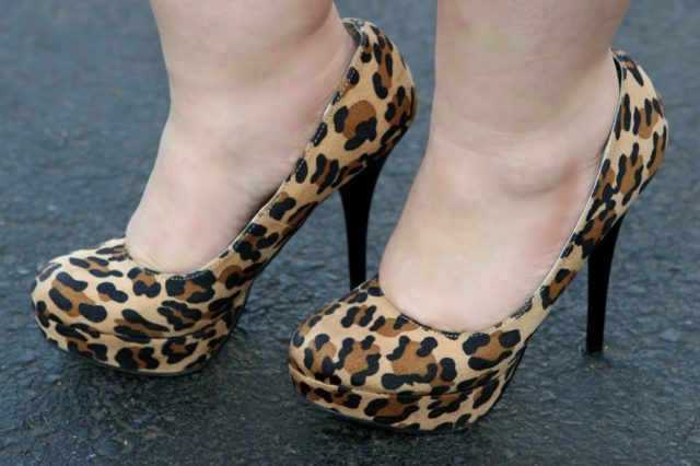 target viviana leopard heels