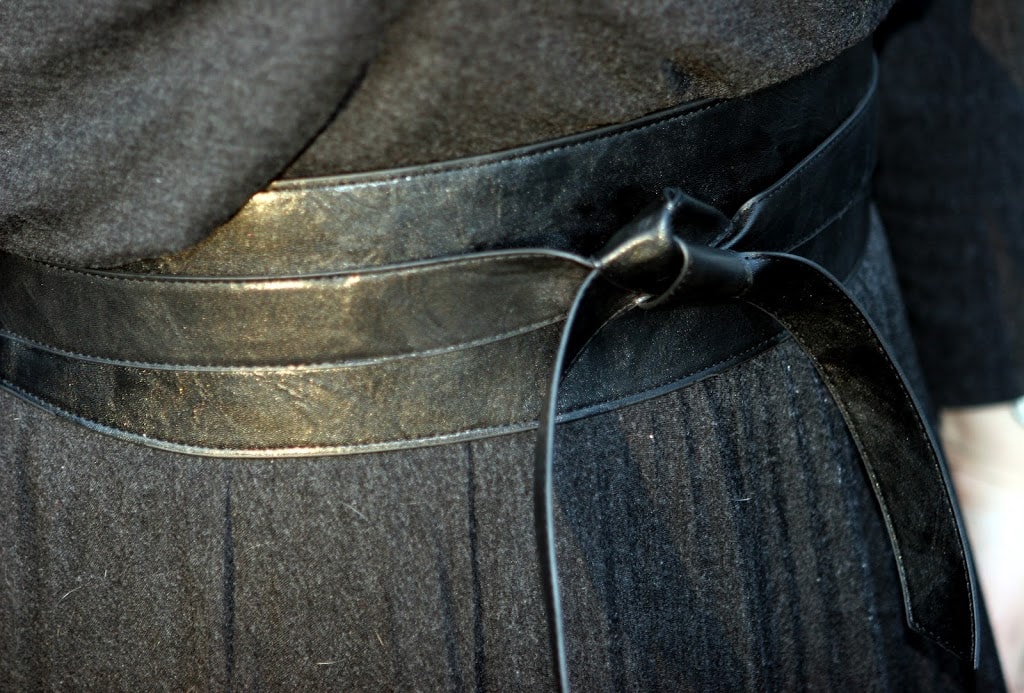 leather obi belt