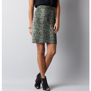 loft snakeskin pencil skirt