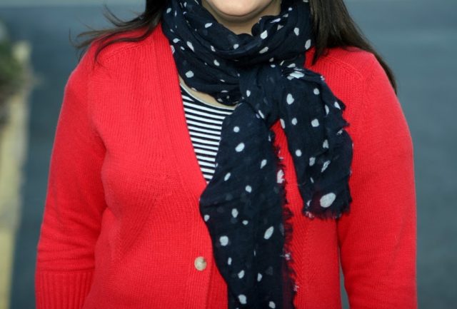 polka dot scarf