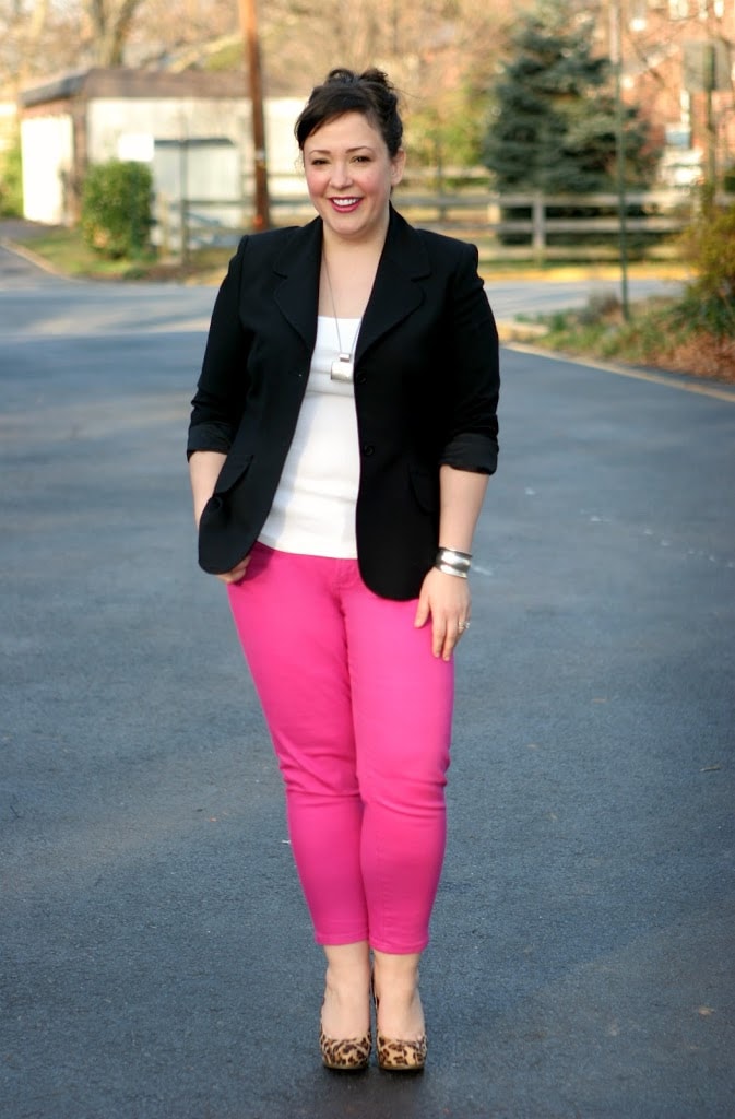 Friday Pink Denim and Leopard Heels Wardrobe Oxygen