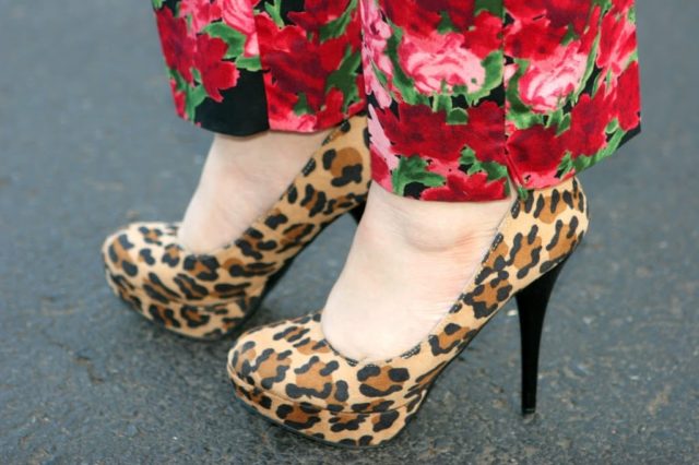 leopard pumps