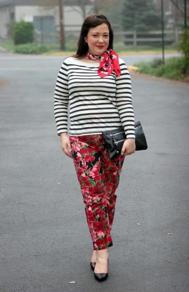 talbots floral pants