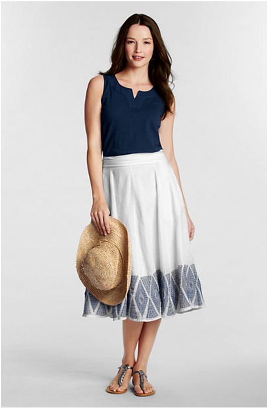 lands end floppy brim hat sunhat straw hat