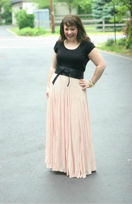 ann taylor ballet maxi skirt