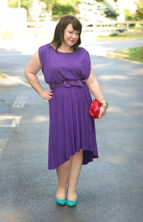 purple summer dress