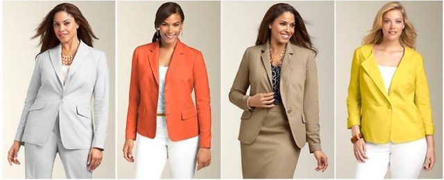 talbots plus size suiting