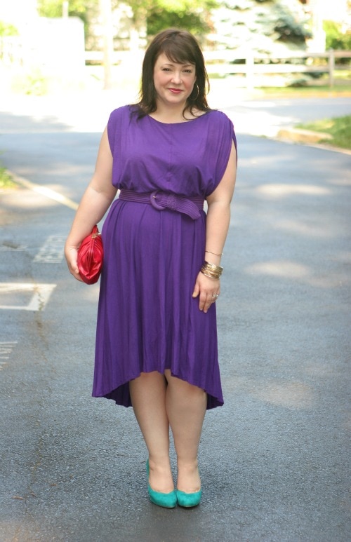 Friday - Purple with Pops of Color 1 vince camuto dress knit