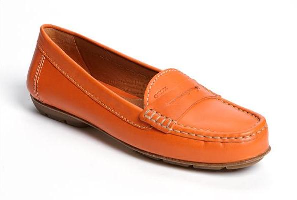 geox donna italy loafer driving moc orange