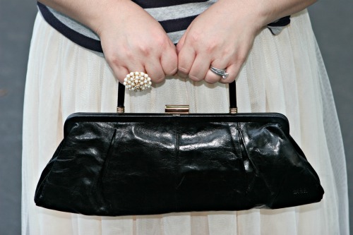 hobo the original black leather clutch purse