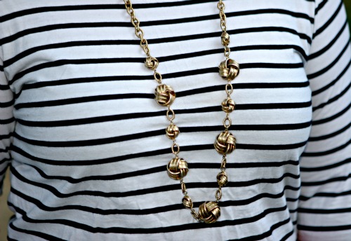 brushed gold necklace