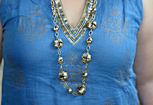 gold ann taylor necklace