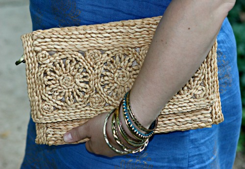 wicker clutch purse