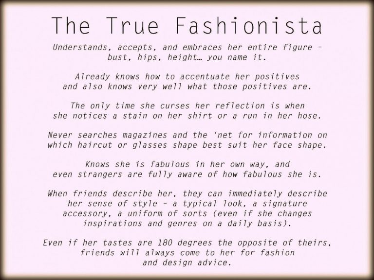 True Fashionista: A Series and a Source of Inspiration