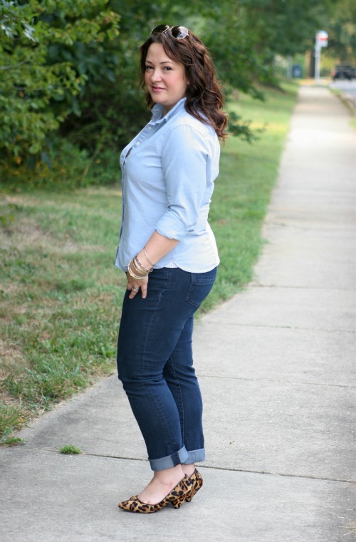 cropped curvy jeans