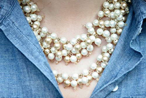 kristin biggs stella dot pearl necklace