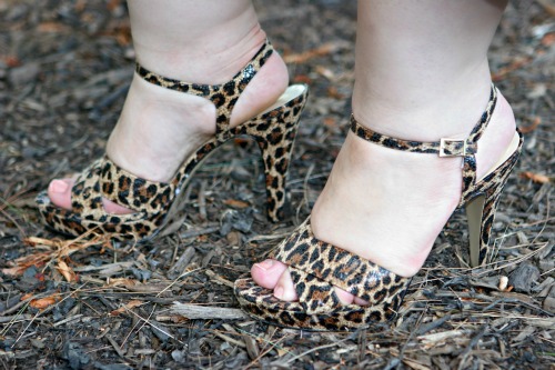 leopard platform sandals