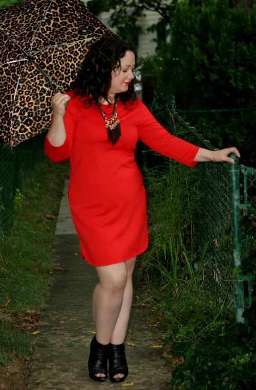 Tuesday: Red and Raindrops 1 new york company red dress