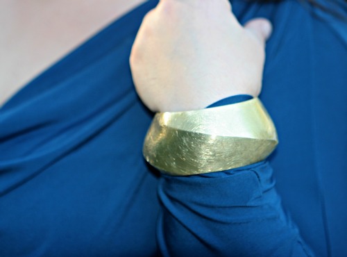 bold gold bangle cuff