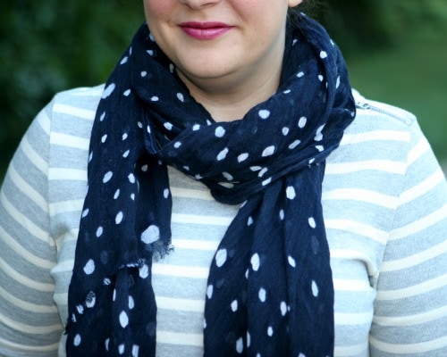 polka dot scarf