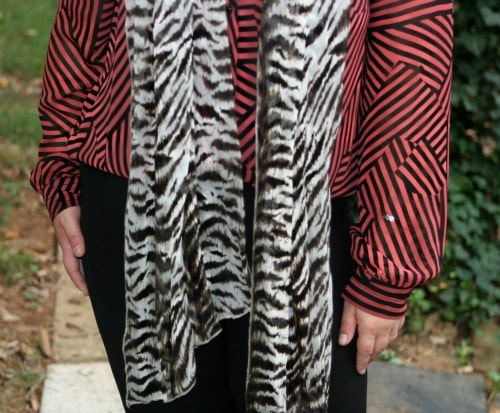 zebra stripes blouse