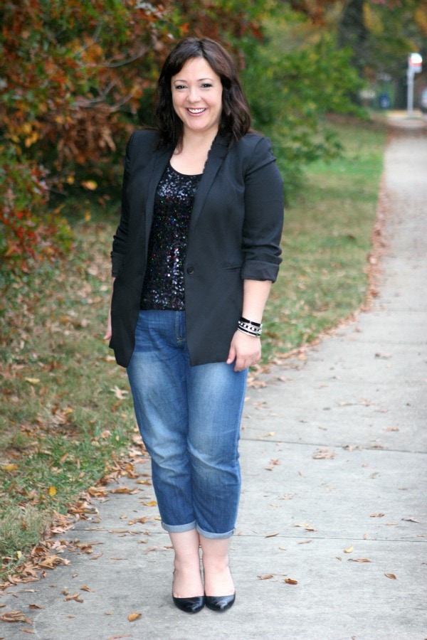 Friday: Daytime Sequins 1 curvy fashion blogger