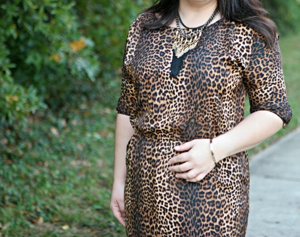 michael kors leopard dress