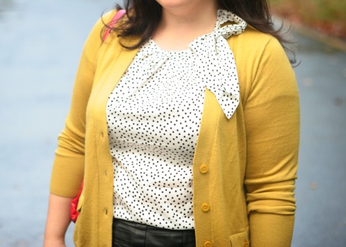 mustard cardigan