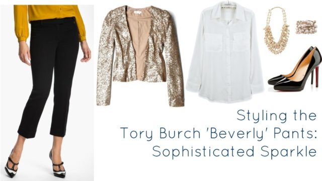 tory burch pants sequin sparkle how to