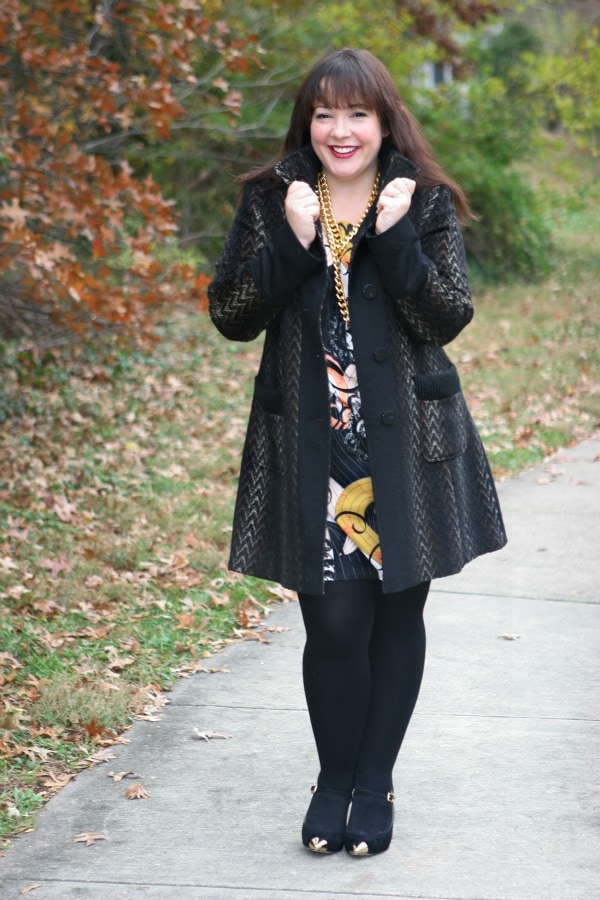 curvy fashion blogger winter