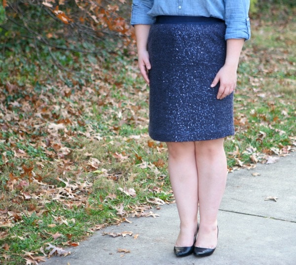 sequin skirt lands end