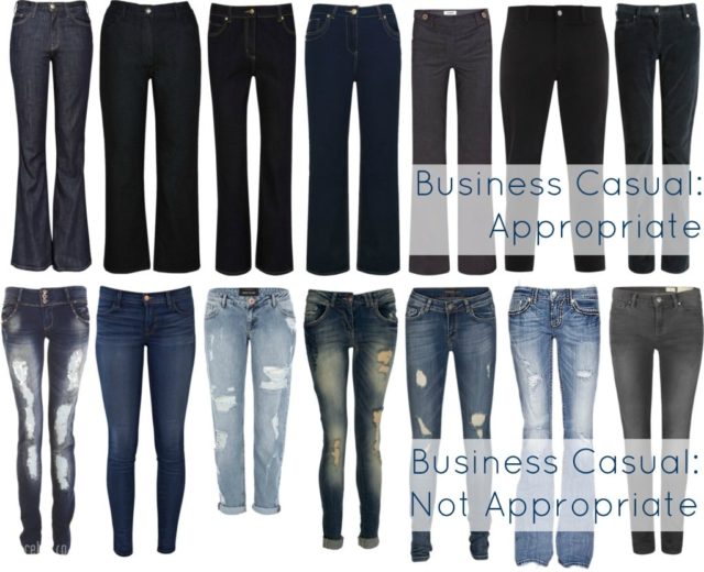 jeans office work business casual
