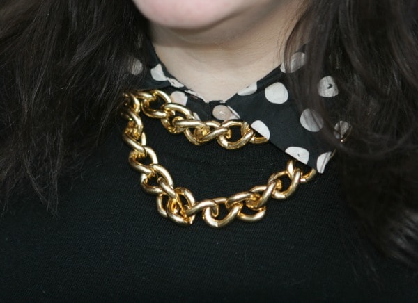 chunky gold chain necklace