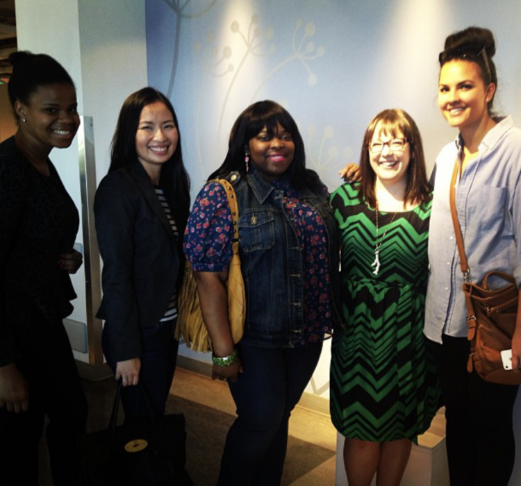 Alison Gary of Wardrobe Oxygen Offers Personal Wardrobe Advice at IKEA 3 Alison Gary of Wardrobe Oxygen standing with several attendees of her presentation at IKEA College Park about closet organization
