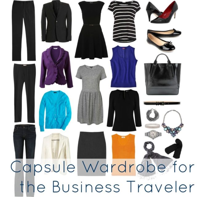 business travel capsule wardrobe