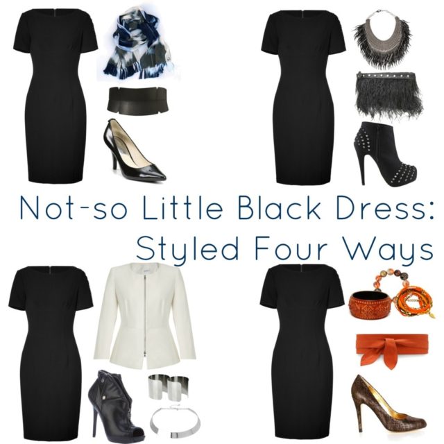 how to style black dress