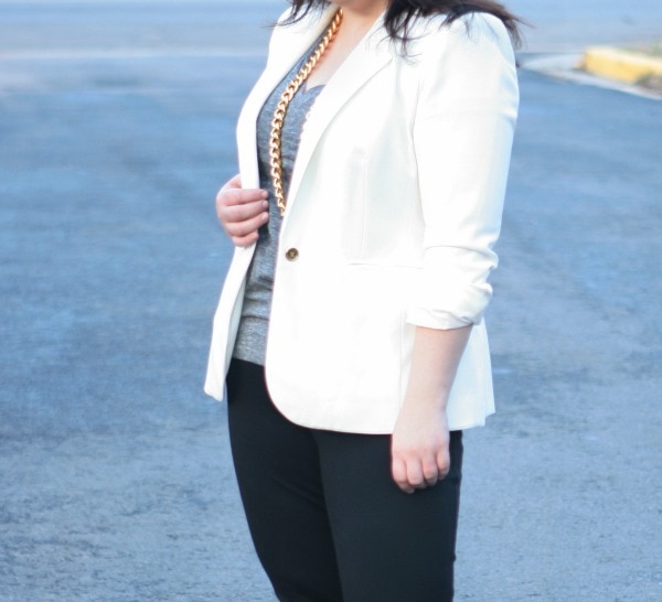 vince camuto blazer ivory