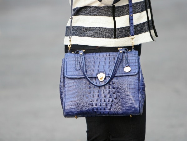 blue brahmin purse