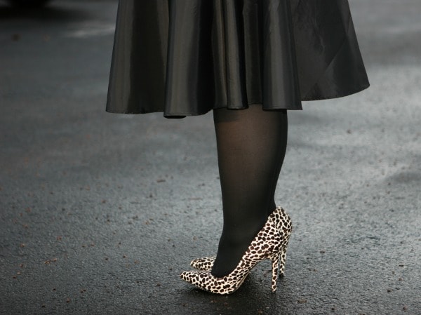 dalmatian print pumps