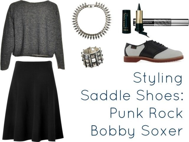 styling saddle shoes skirt