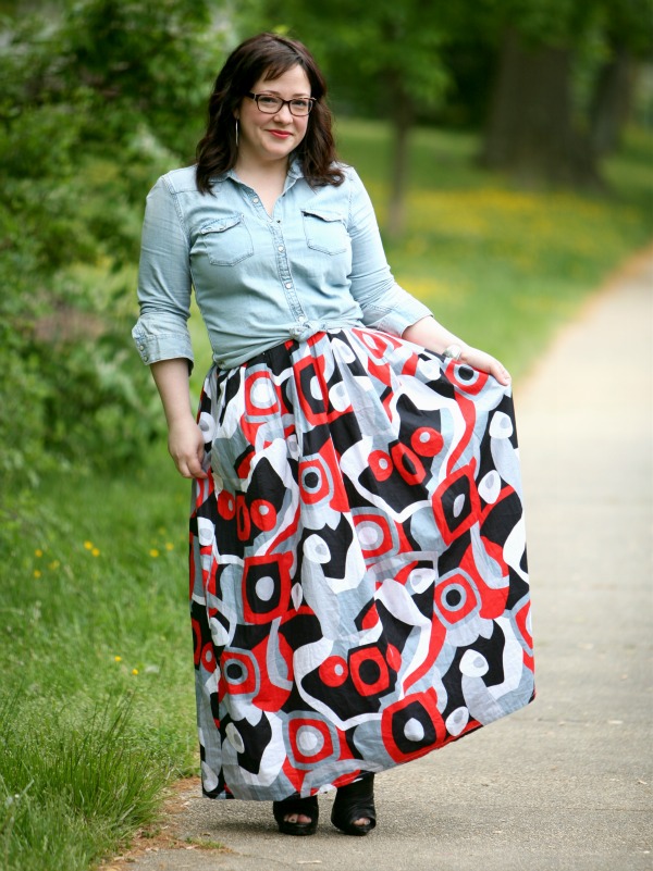 cotton maxi skirt etsy