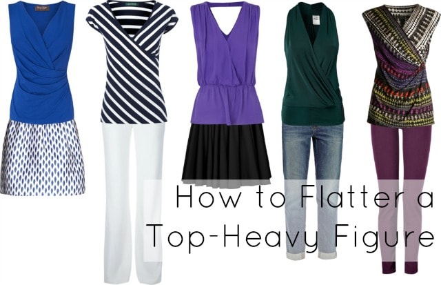 how to dress busty top heavy figure