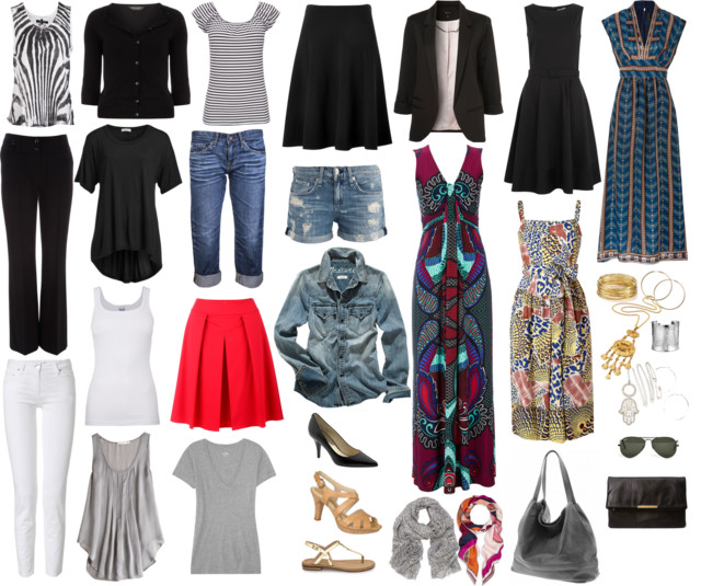If I could Start Over: #Project333 Inspiration Update 1 a collage of clothing for a potential Project 333 challenge