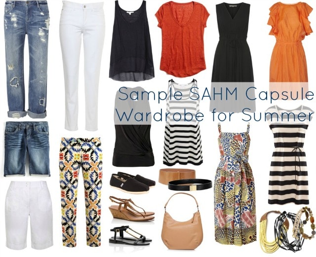 Sample SAHM Capsule Wardrobe for Summer 1 sahm capsule wardrobe summer